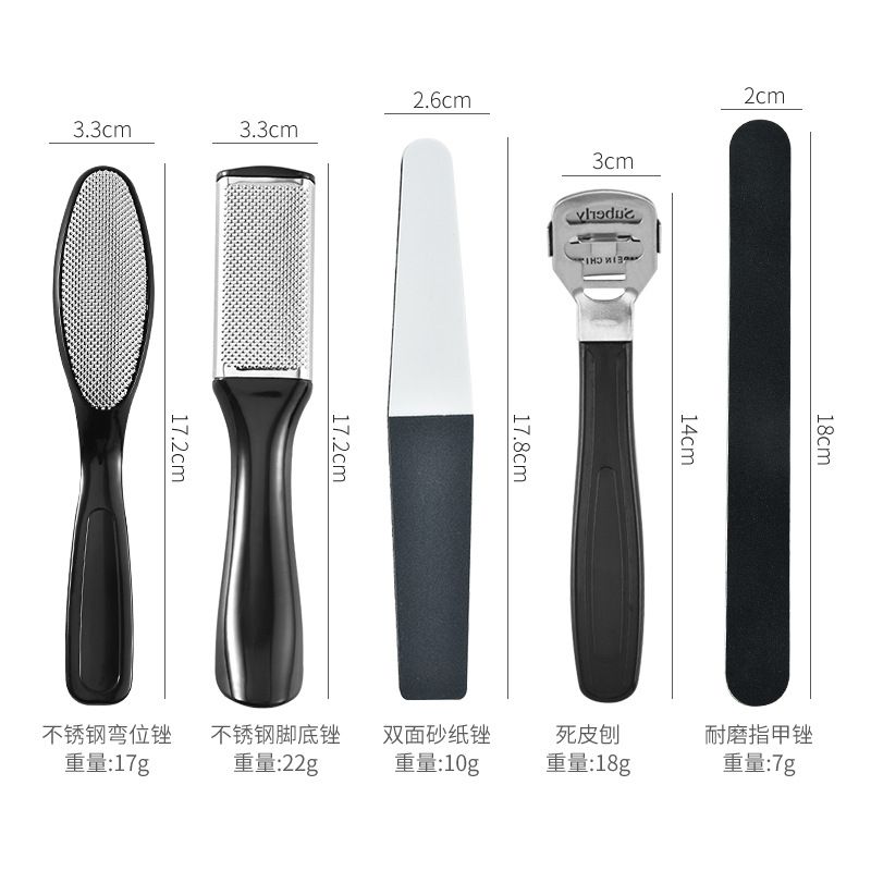 Pedicure Tool Kit, 23 in 1 Foot Scrubber Pedicure Tools Set for Men Women Stainless Steel Foot File Set, Professional Callus Remover Skin Tag, Included Nail Toenail Clipper File Foot Rasp