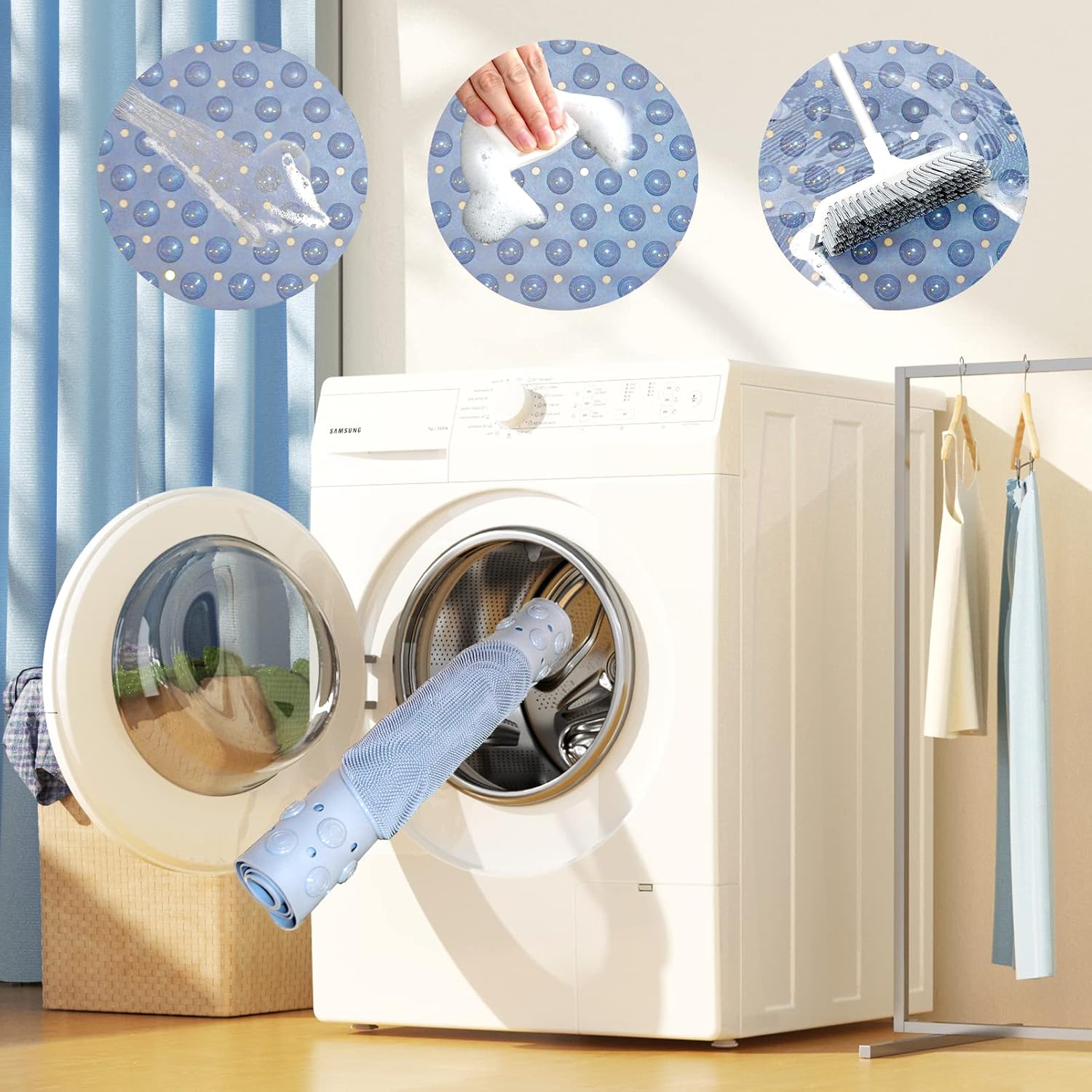 Bath Tub Mat Shower Mat Non Slip Bathtub Mats with Suction Cups Bath Mat for Tub Bathroom Mats  Machine Washable