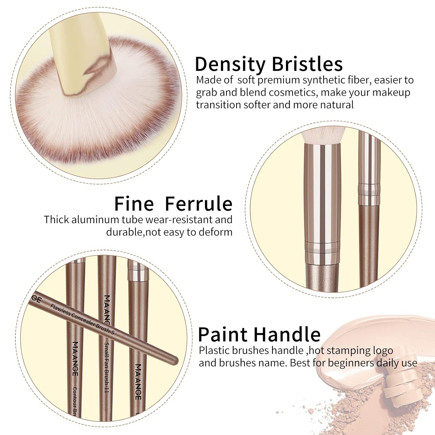 40 Pieces Makeup Brush Sets for Women with Headband, Multi-functional Makeup Tool Set with Makeup Sponges Powder Puff Foundation Brush Make up Brushes Air Cushion for Women Girl Beginner Professional