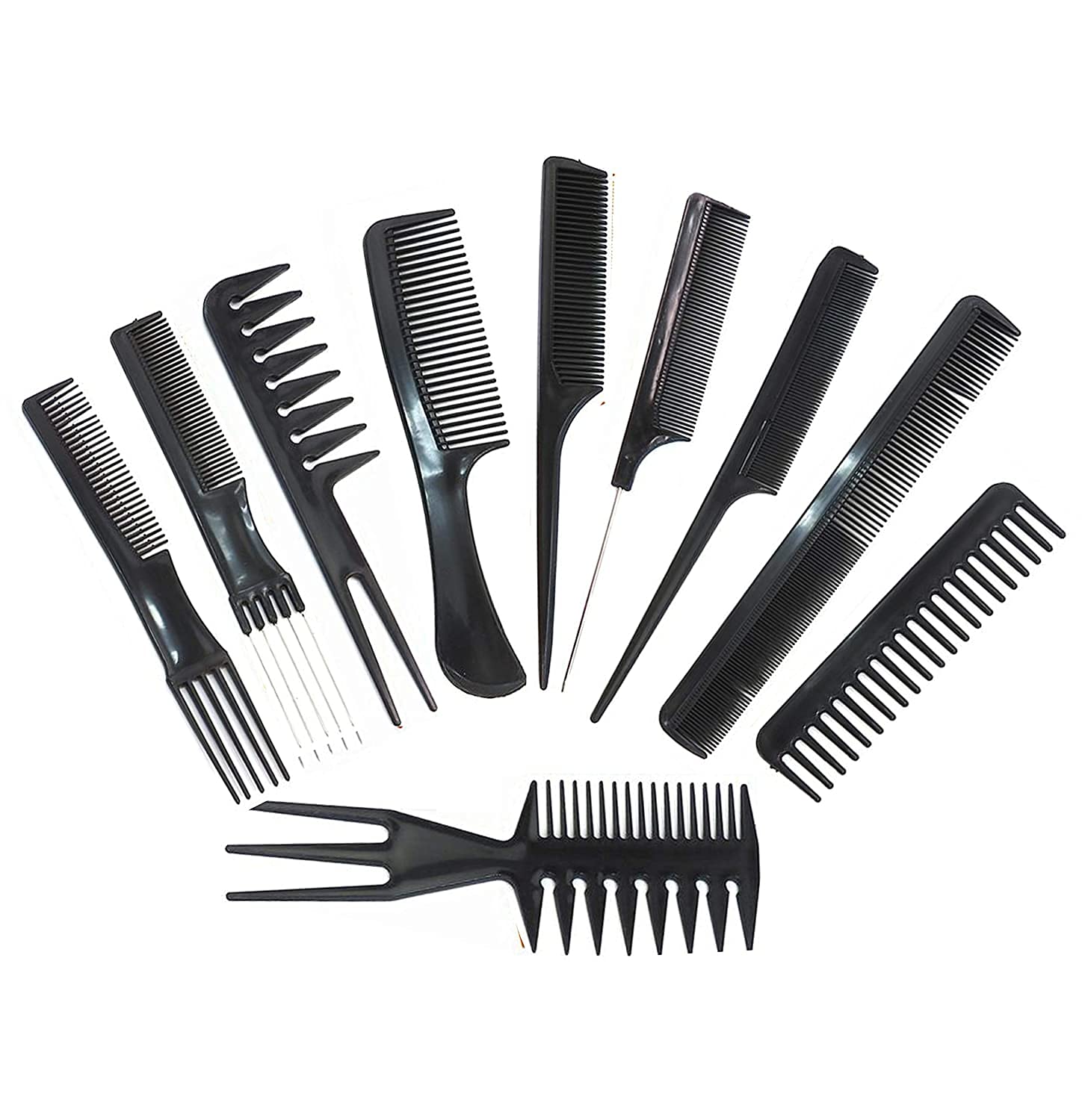 10Pcs Comb Set for Hair Styling, Hair Stylist Professional Styling Comb Set for Women Men