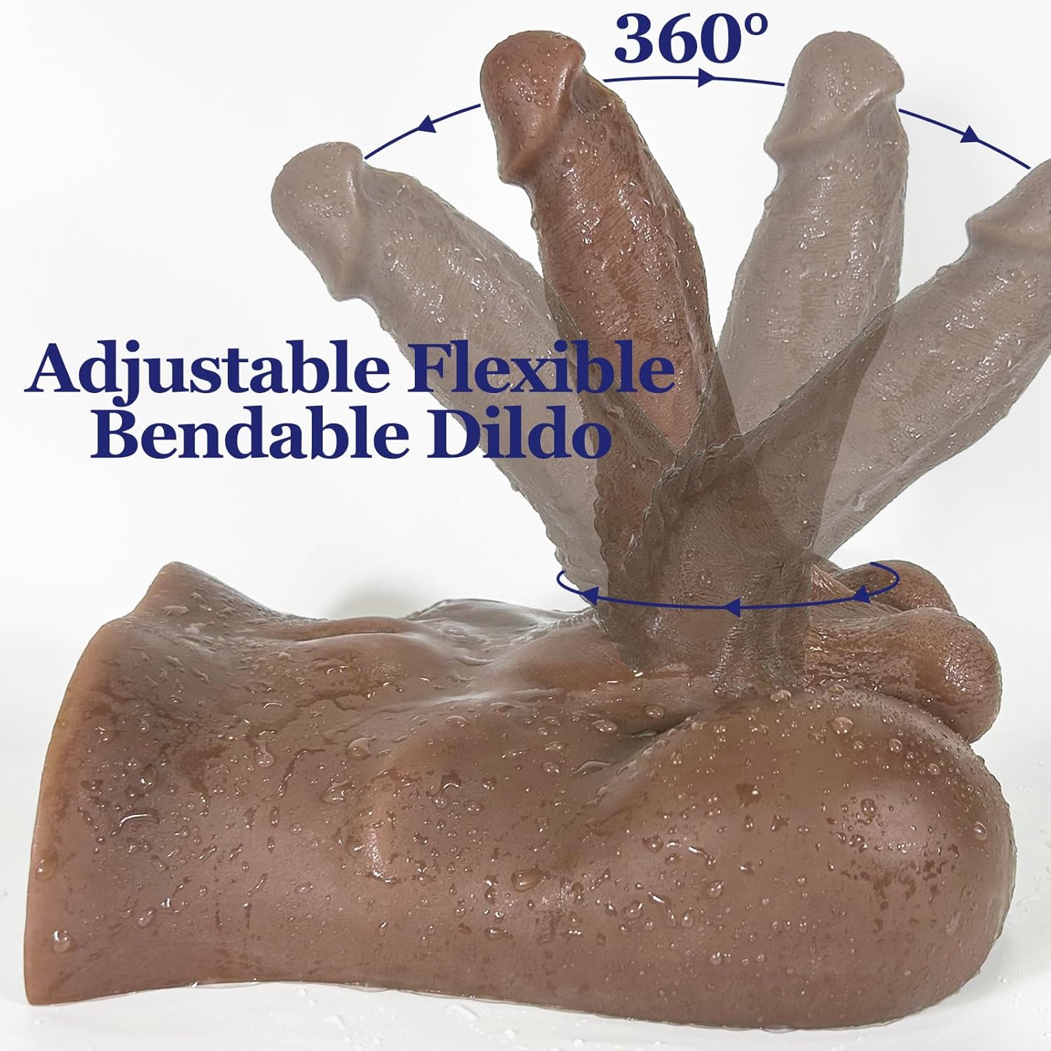 Dildo Sex Doll Torso TPE Sexdoll for Women Masturbation, Female Masturbator Toy Flexible Huge Penis, Tan TPE Torso for Real Sex Pleasure, Unisex Woman Adult Sex Toy for Solo Couple