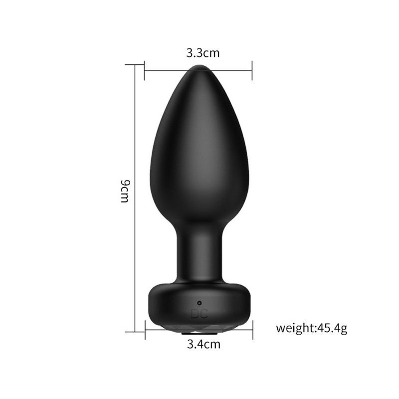 Vibrating Anal Plug Sex Toys - Light Up Butt Vibrator with 10Vibrating Mode, Training Anal Beads Prostate Massager with Heart Base, APP Control Adult Sex Toys for Women Men Gay Solo - image 6