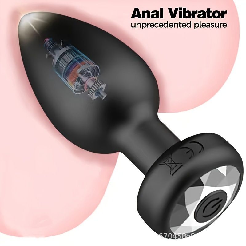 Vibrating Anal Plug Sex Toys - Light Up Butt Vibrator with 10Vibrating Mode, Training Anal Beads Prostate Massager with Heart Base, APP Control Adult Sex Toys for Women Men Gay Solo - image 2