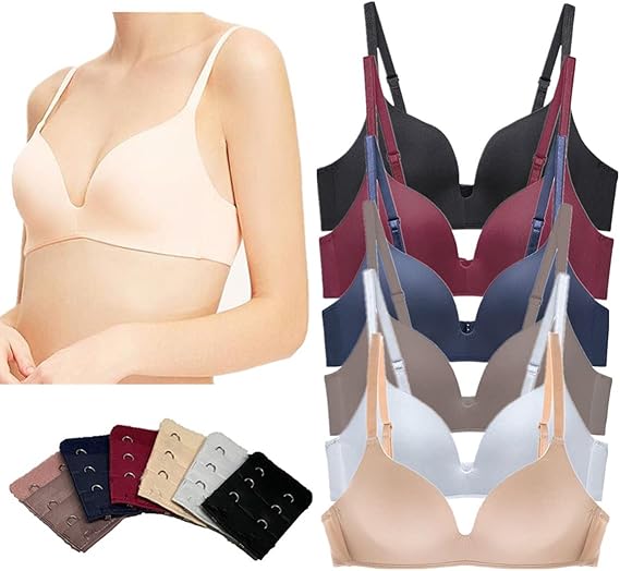 Women Teens Training Bras for Girl Adjustable Cotton Bra with Padded Soft Lightly Wireless Training Bra