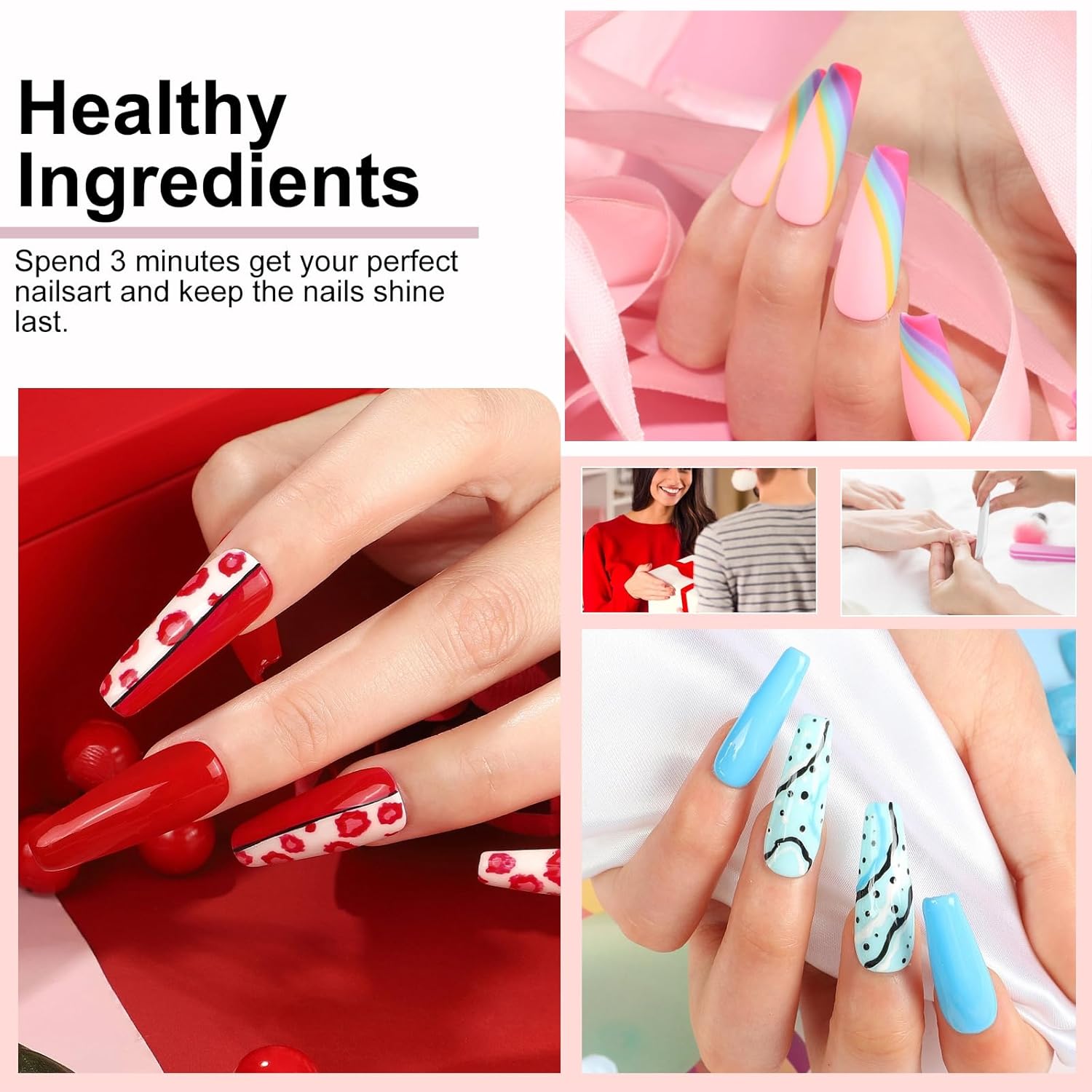 Gel Nail Polish Kit with U V Light and Drill Starter Kit 16 Colors Gel Nail Polish  Poly Nail Gel Kit Base Top Coat Kit Nail Stickers Professional Gel Manicure Kit with Everything Gift for Women