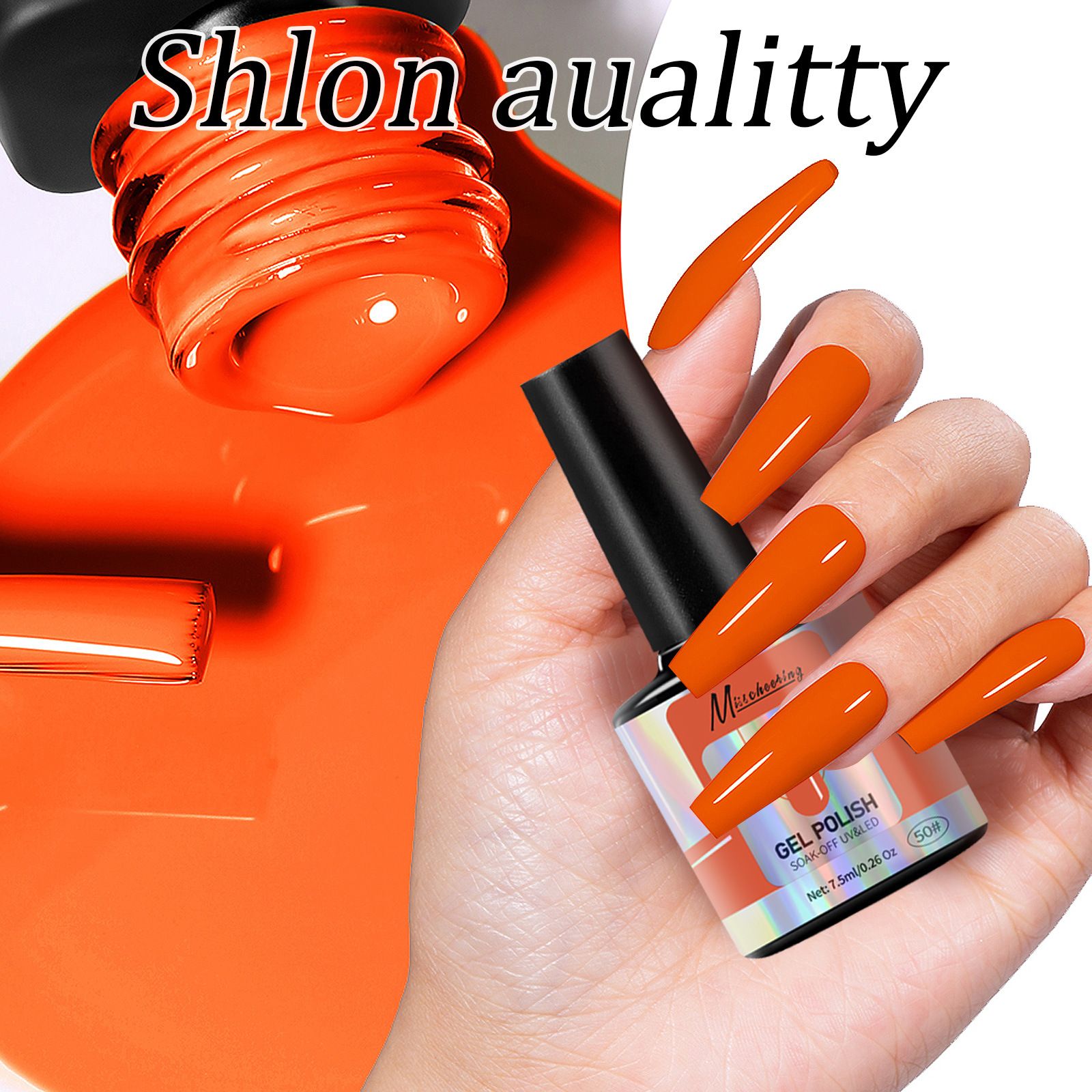 6 Colors Gel Nail Polish Kit Soak Off UV LED Nail Gel Nail Polish Set Gel Nails Gift Set for Home and Nail Art Salon