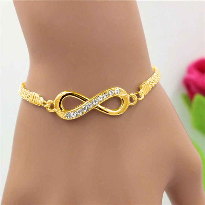 Cross-border new Ins ladies creative retro simple lucky 8-figure bracelet