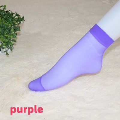 5 pair  of  Spring and summer super thin socks ladies transparent invisible socks crystal socks wholesale anti-hook silk summer flesh-colored sexy stockings