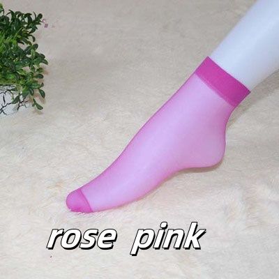 5 pair  of  Spring and summer super thin socks ladies transparent invisible socks crystal socks wholesale anti-hook silk summer flesh-colored sexy stockings