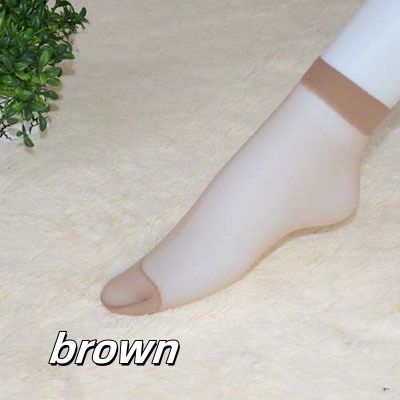 5 pair  of  Spring and summer super thin socks ladies transparent invisible socks crystal socks wholesale anti-hook silk summer flesh-colored sexy stockings