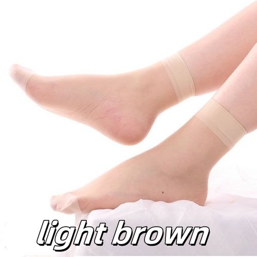 5 pair  of  Spring and summer super thin socks ladies transparent invisible socks crystal socks wholesale anti-hook silk summer flesh-colored sexy stockings