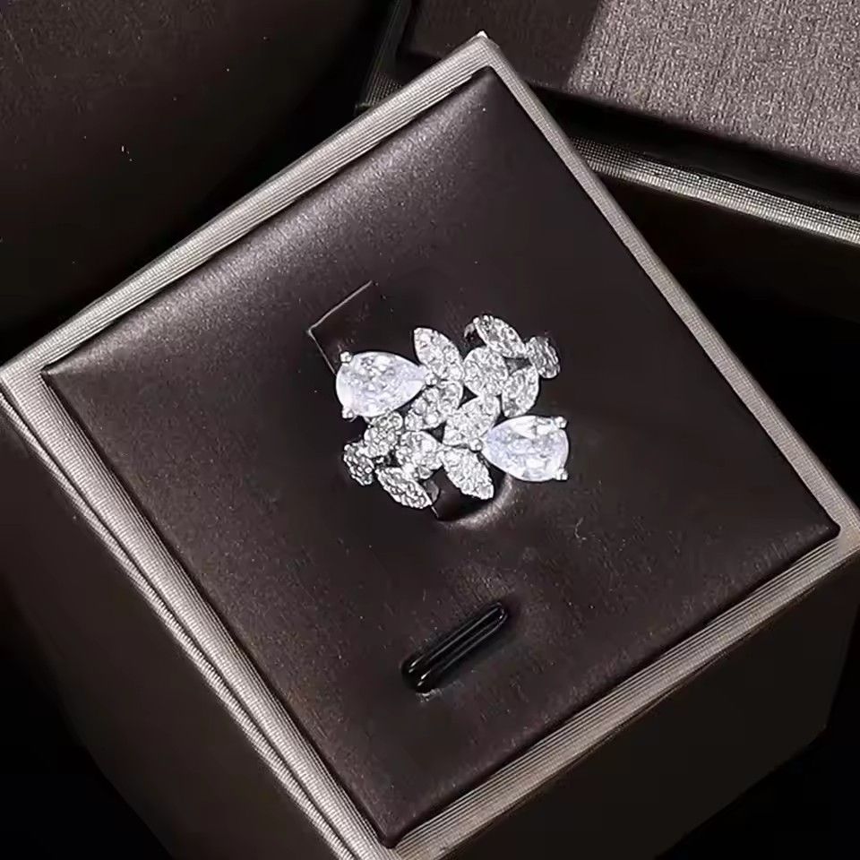 4 Pcs Luxury Cubic Zirconia Bridal Full Jewelry Set for Women Wedding Party CZ Light Drop Engagement Accessories Sets