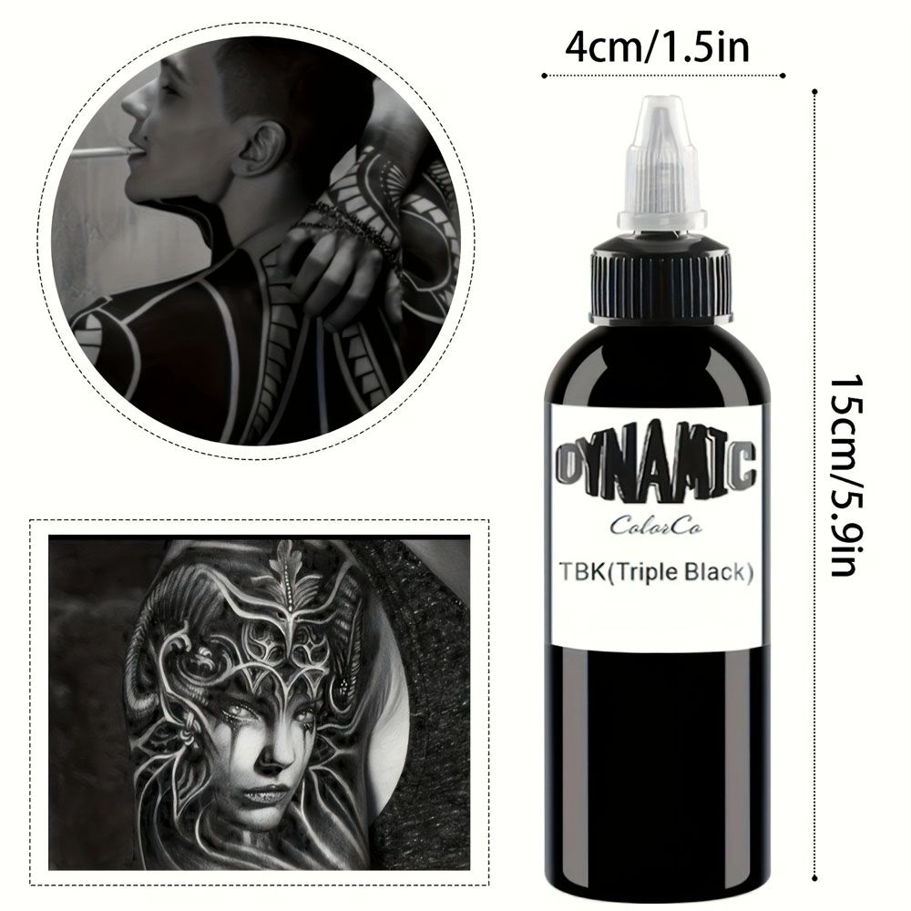 3PCS  30/60/90/120ml Black Tattoo Ink Pigment Professional DIY Tattoo Pigment Permanent TattooInk Body Art Pigment High Quality