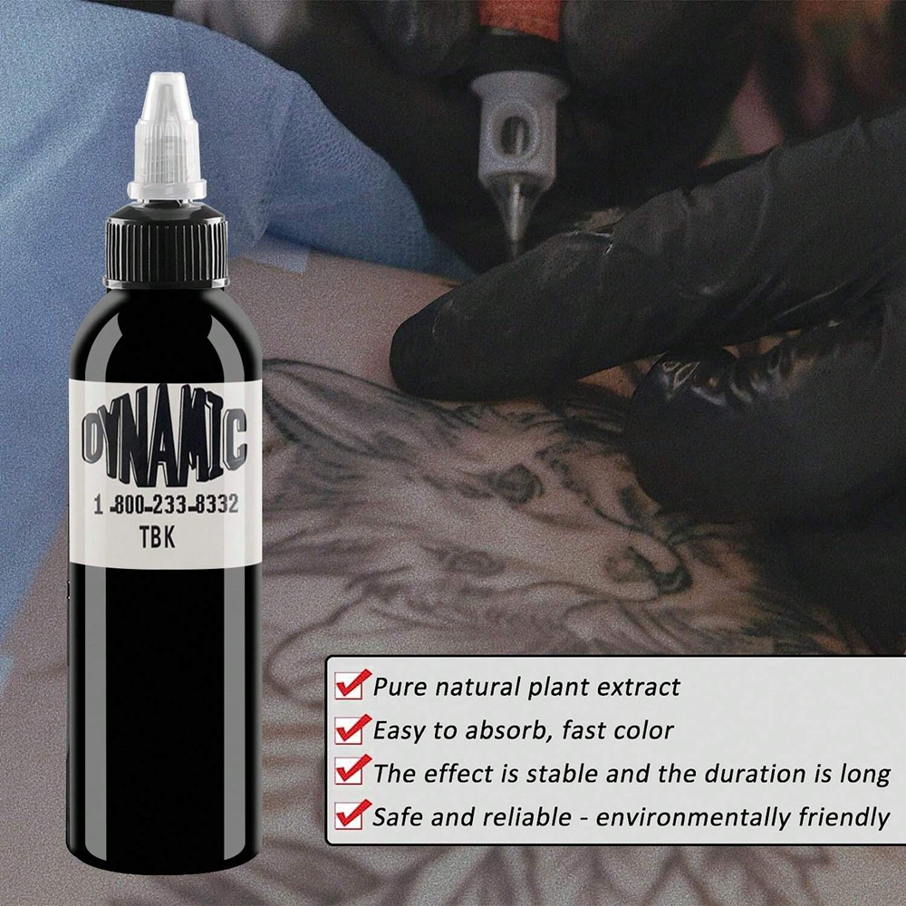 3PCS  30/60/90/120ml Black Tattoo Ink Pigment Professional DIY Tattoo Pigment Permanent TattooInk Body Art Pigment High Quality