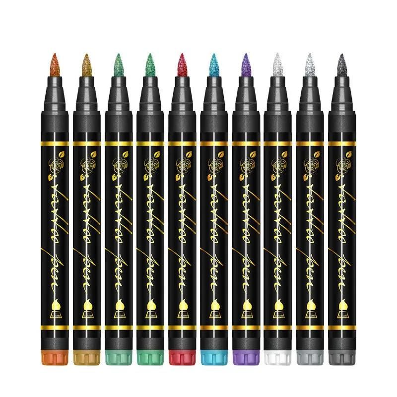 Skin Markers Temporary Tattoo Pen 10 Colors Fake Body Paint Tattoos Brush Face Painting Kit Teen Girl Gifts Trendy Stuff Ad