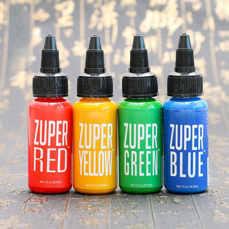 3PCS Professional 35ML/Bottle Pigment Inks Safe Half Permanent Tattoo Paints Supplies For Beauty Body Art