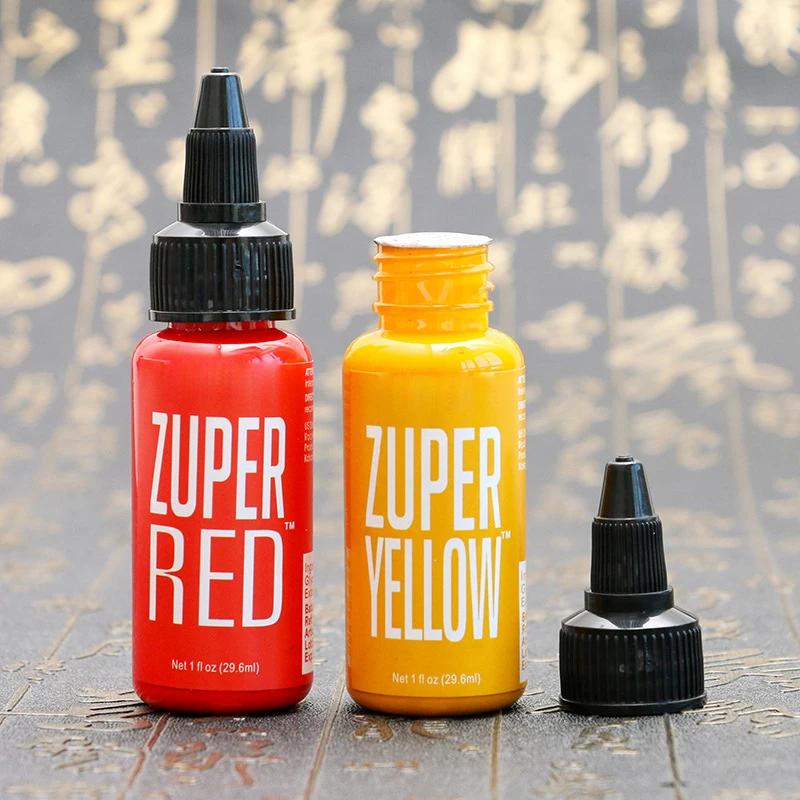 3PCS Professional 35ML/Bottle Pigment Inks Safe Half Permanent Tattoo Paints Supplies For Beauty Body Art