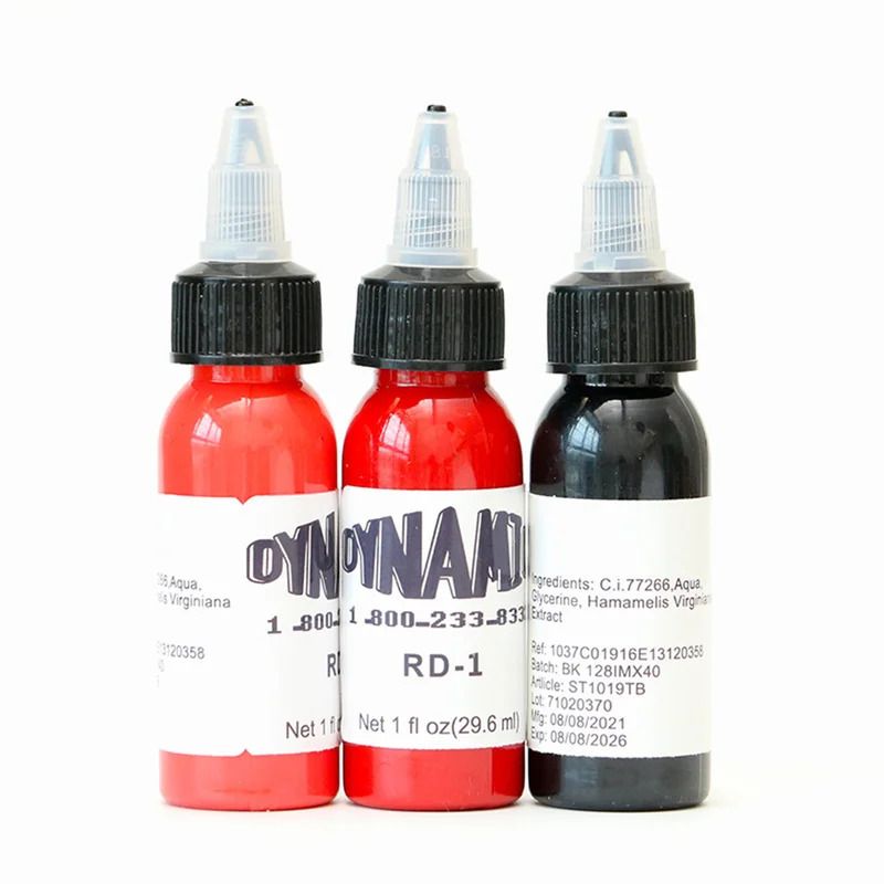3PCS Tattoo Ink for Body Art, Natural Plant Extract, Body Paint Pigment, Long-lasting, No Loss