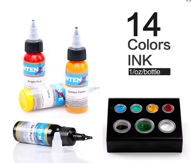 High quality 14 color Permanent Makeup Micro Pigment Cosmetic encre tatouage black Tattoo Ink Permanent Eyebrow Eyeliner Lip