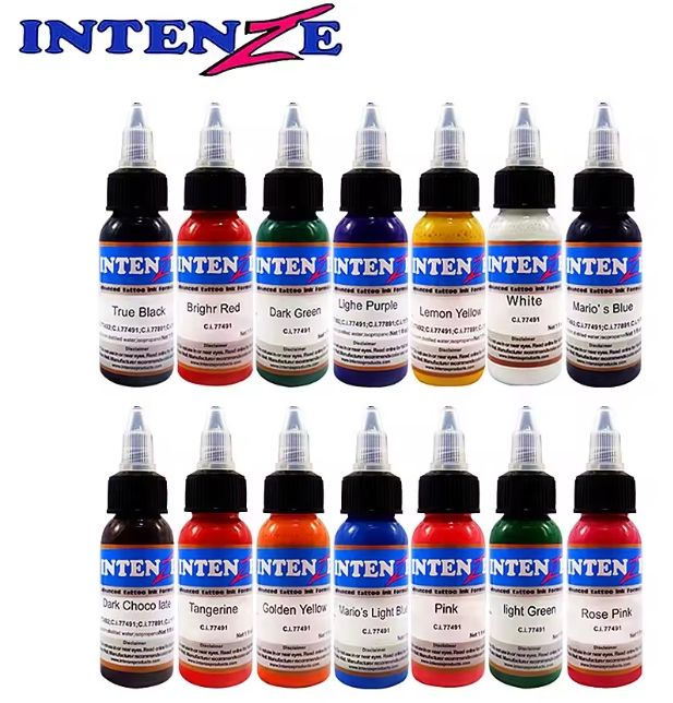High quality 14 color Permanent Makeup Micro Pigment Cosmetic encre tatouage black Tattoo Ink Permanent Eyebrow Eyeliner Lip