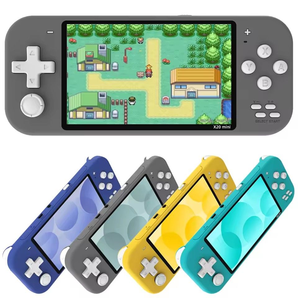 X20 mini 4.3 inch IPS screen Handheld Portable Game Console 32GB 8GB 5000 games for 8/16/32 bit Arcade Video games child gift