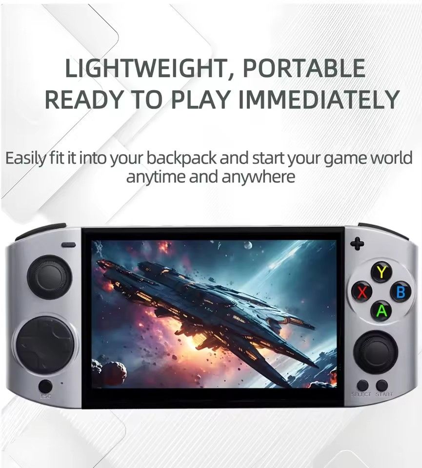 Linux5.1 OS 09 Ultra 5.1‘’ OLED HD display screen Retro For PSP/GBA Game Console 3D joystick Duel Double Player Mech Edition
 64G