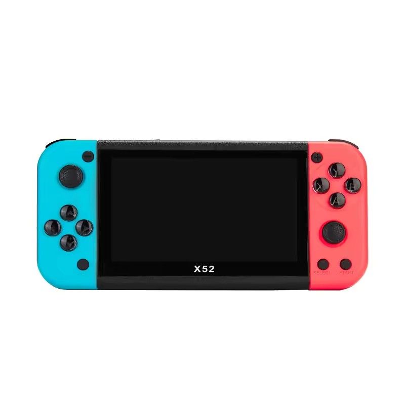 X52 5.1 inch handheld game console large screen arcade console ips high-definition screen two person joystick nostalgic PS1