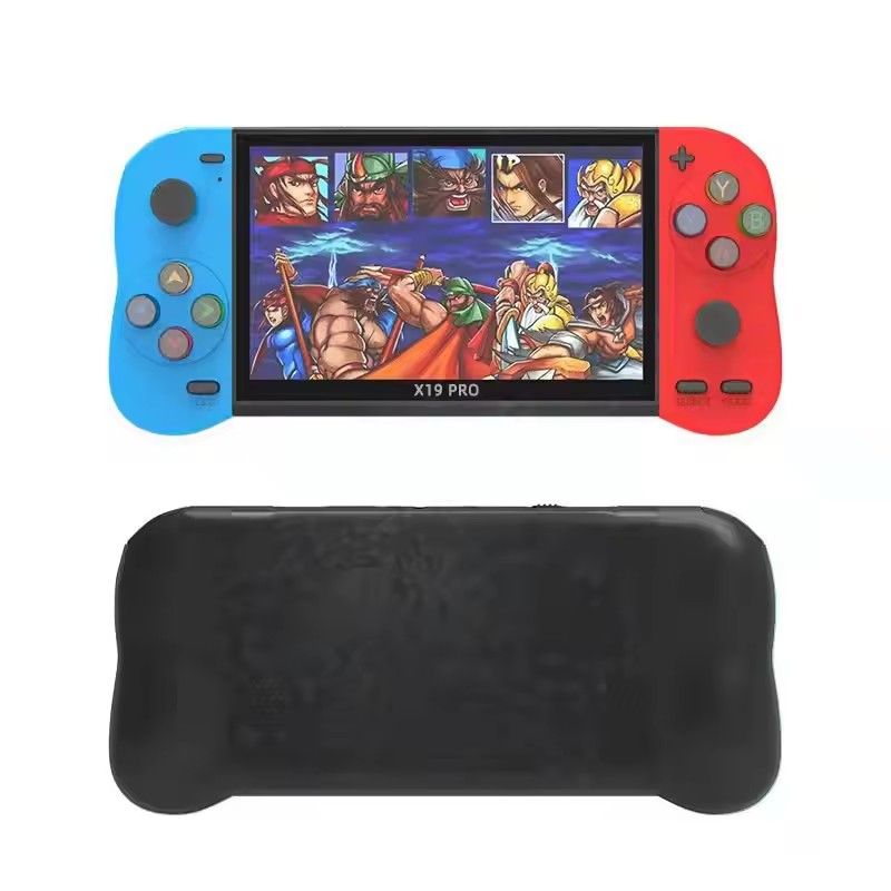 X19 Pro 5 inch portable game console 8GB 32GB hanheld game player with 2000 free games for Arcade neogeo mame colorful buttons