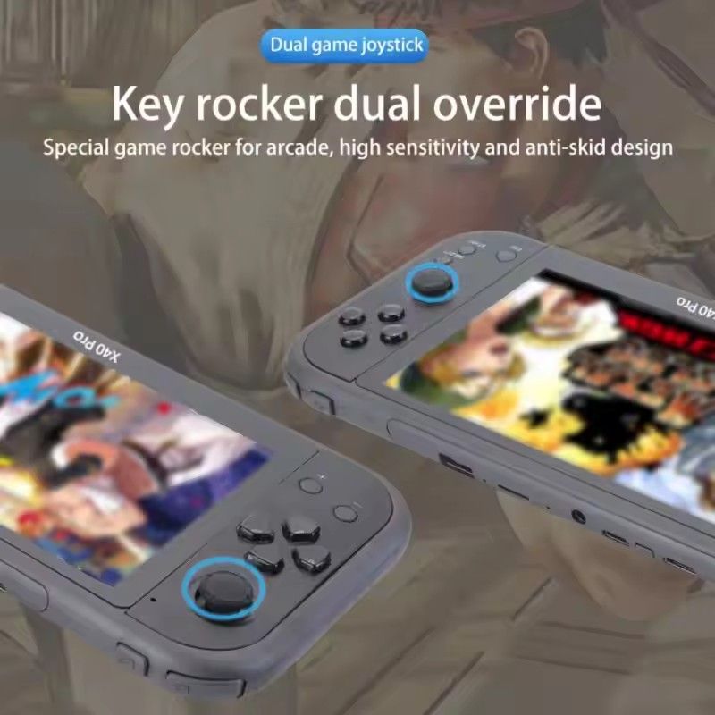 X40Pro 7.0" LCD Double Rocker Portable Game Console Video Built In 30000+ Games MP4 Player For GBA/NES Child‘s Gifts