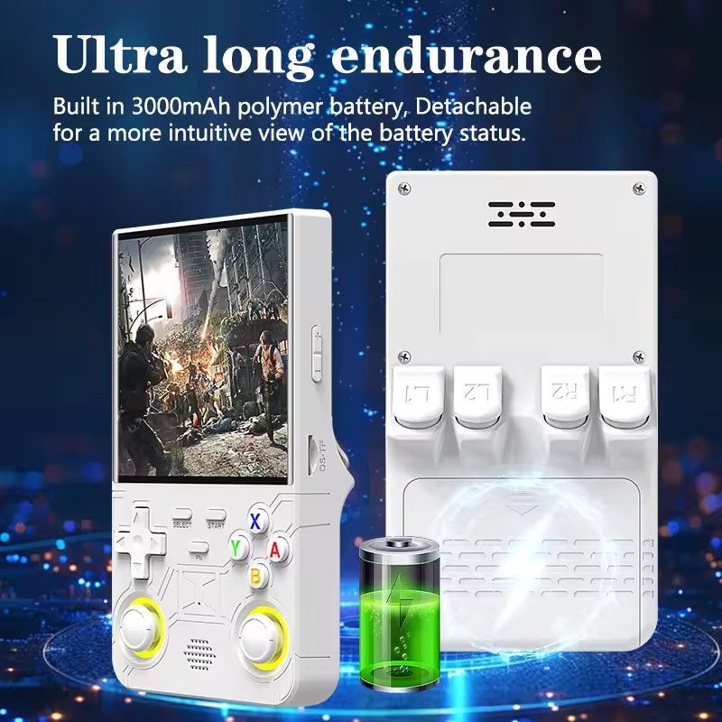 R36 ULTRA 4inch IPS Screen Handheld Game Players Open Source Console Retro Pocket Video Player 64G Up to 20000+ Games
