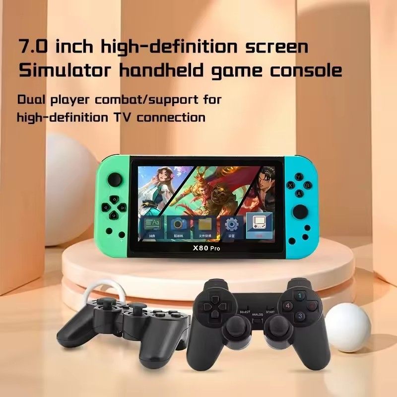 2025 NEW Handheld Game Console Psp Intelligent Retro Arcade Game Console Video Music Player 7-inch Display Portable Game Console