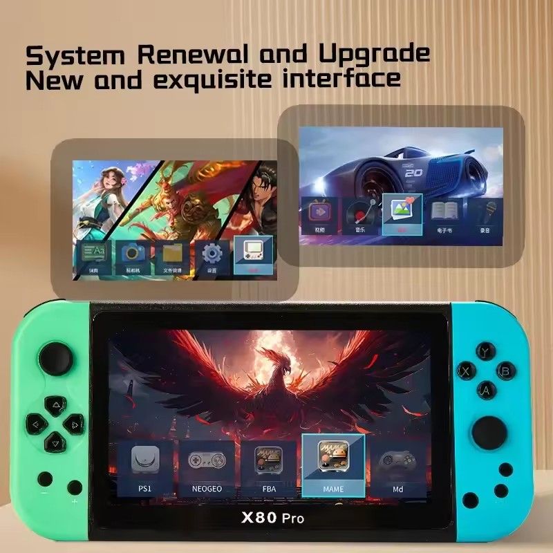 2025 NEW Handheld Game Console Psp Intelligent Retro Arcade Game Console Video Music Player 7-inch Display Portable Game Console