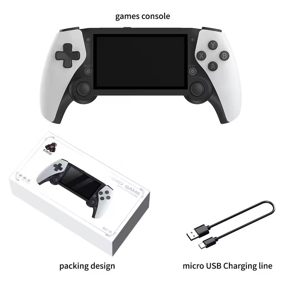 New M25 Handheld Game 4.3 HD Screen 64G 20000+ Games Dual console Player Retro Portable Video Game For psp ps1 n64 dreamcast