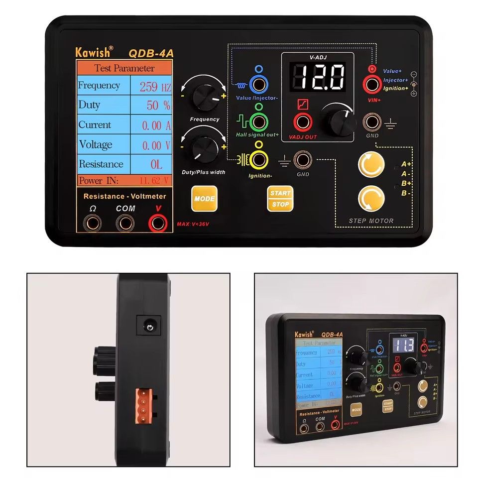 2025 NEW! Auto Ignition Coil Test Injector Solenoid Valve Idling Stepper Motor Instrument Tester Fault Detector Drive Simulator