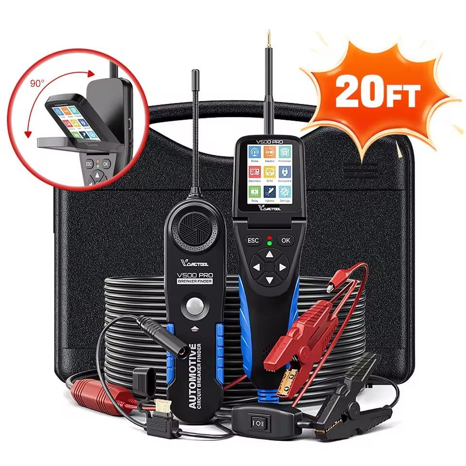 VDIAGTOOL V500PRO Automotive Power Circuit Probe Tester Kit 9V-30V Car Circuit Tester Electrical System Diagnostic Tool