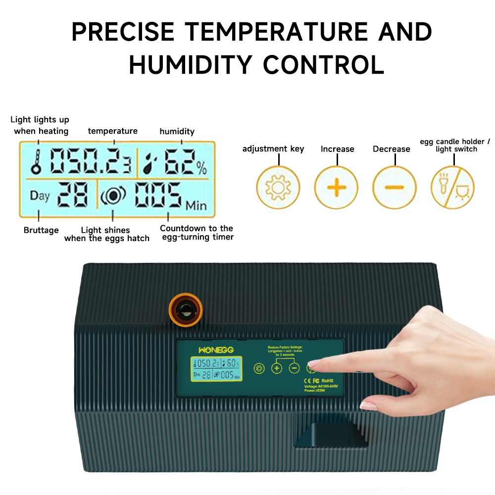 10 Eggs Incubator Intelligent Thermostatic And Automatic Turnover Poultry All-in-One Machine for Hatching Chicken