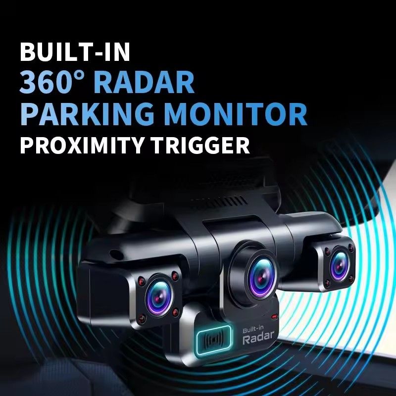 TiESFONG 4CH GPS Dash Cam i7pro Front 4K/2K+3*1080P for Car 360 DVR Camera 24H Parking Mode WiFi Video Recorder IR Night Vision