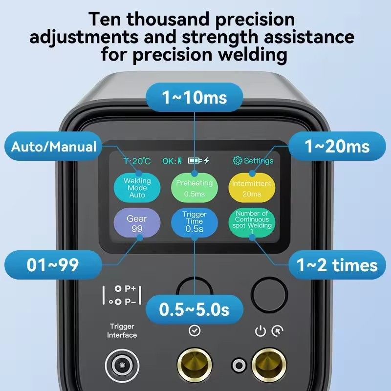 AWithZ UF20B New Farah Capacitor Spot Welding Machine Strong Soldering 0.4mm Solderable Copper for Phone Motherboard PCB Repair