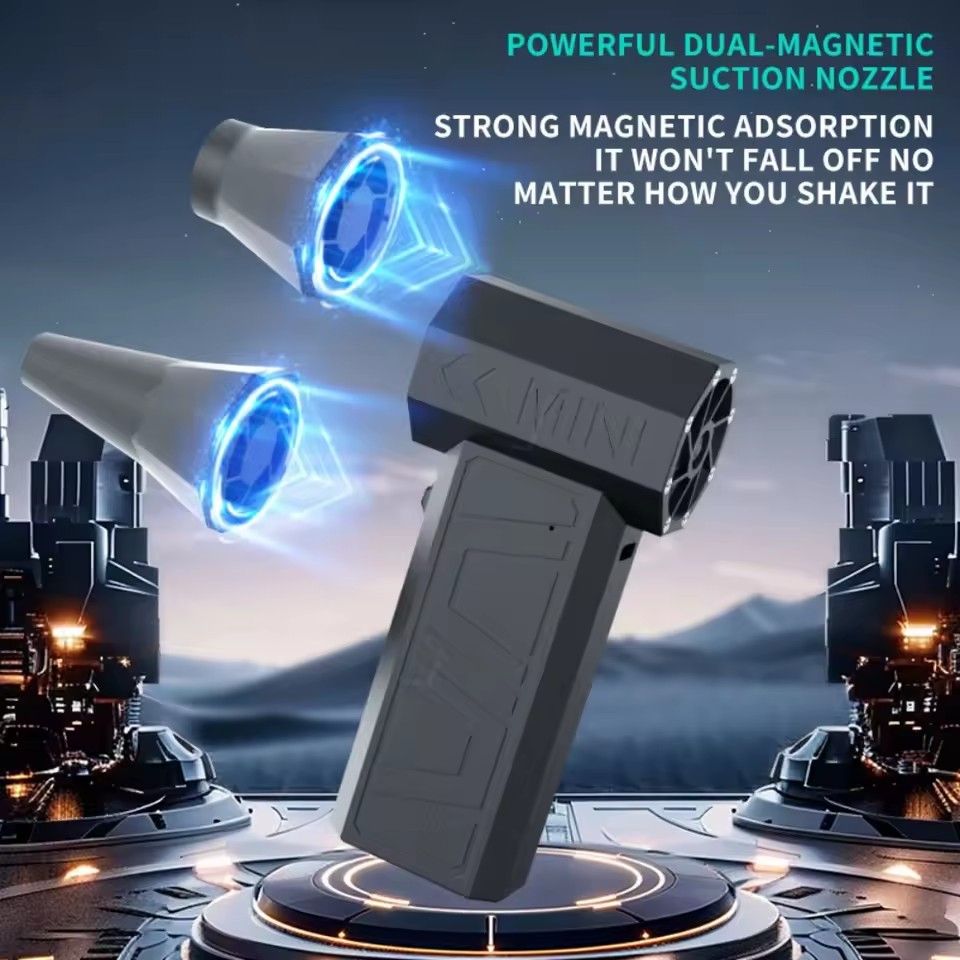 130000RPM Portable Turbo Jet Fan Electric Air Duster Car Cleaning Blower Tool 4 Gears adjustable Type-C Charging Handheld Blower