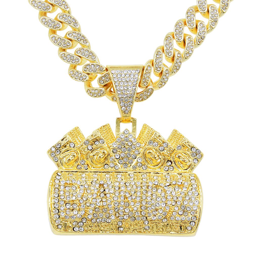 Letter Exaggerated Fashion Pendant Necklace