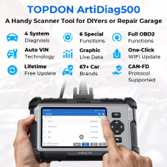 Topdon Car Diagnostic Tool All Systems OBD2 Diagnostic Scanner Engine ABS SRS Airbag Auto Scan Tool Code Reader ArtiDiag500