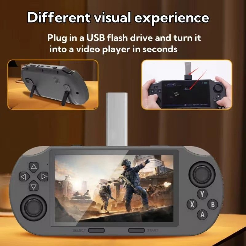 SF3000 Retro Handheld Video Game Console with 4.5 Inch 854*480 IPS Screen 3000mAh Portable Pocket Linux System Gaming Player