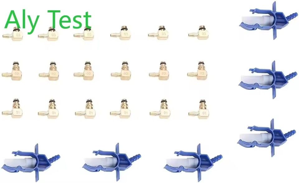 Common Rail Oil Return Flow Flow Test Tool Kit Diesel Injector Tester Auto Nozzle Fuel Injection Test Meter Adaptor Set