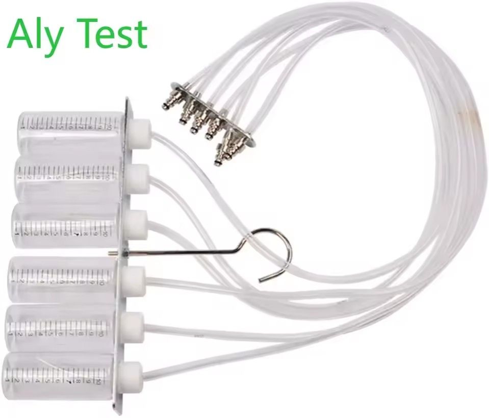 Common Rail Oil Return Flow Flow Test Tool Kit Diesel Injector Tester Auto Nozzle Fuel Injection Test Meter Adaptor Set