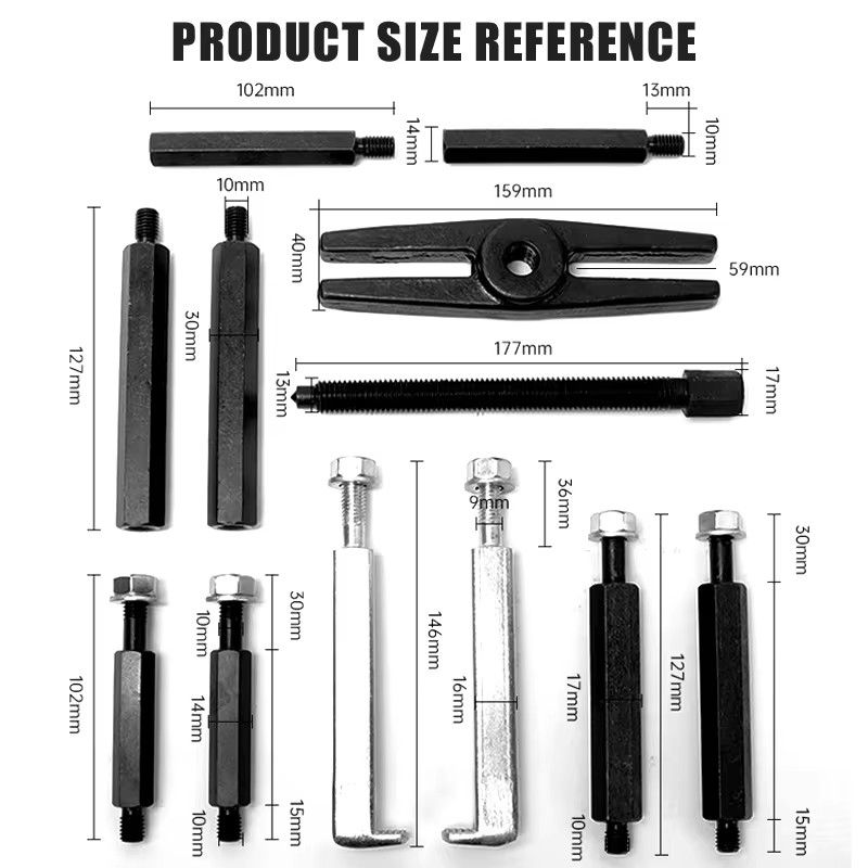 14 Pcs Separator Combination Set Bearing Transmission Splitter Mechanical Double Disc Puller Chuck Gearbox Outer Bearing Remover