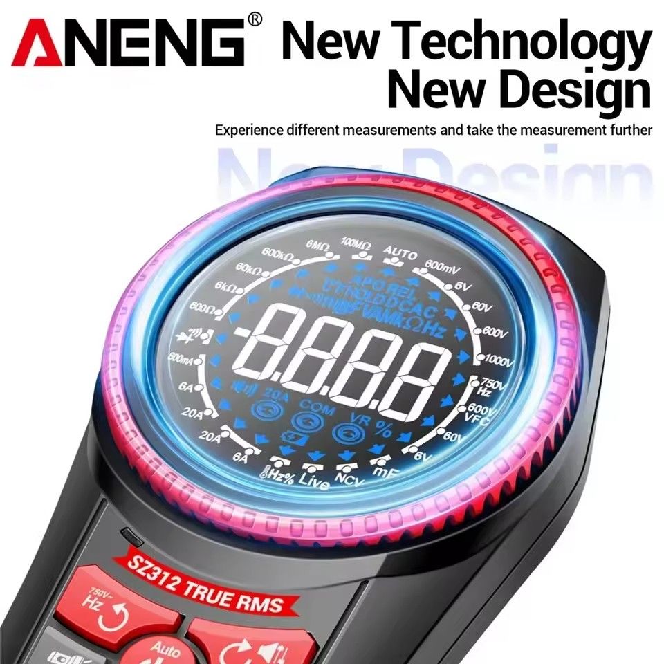 ANENG SZ312 Smart Turntable Tester AC/DC Voltage 20A Current Meter NCV Resistance Capacitor Test Repair Digital Multimeter Tools