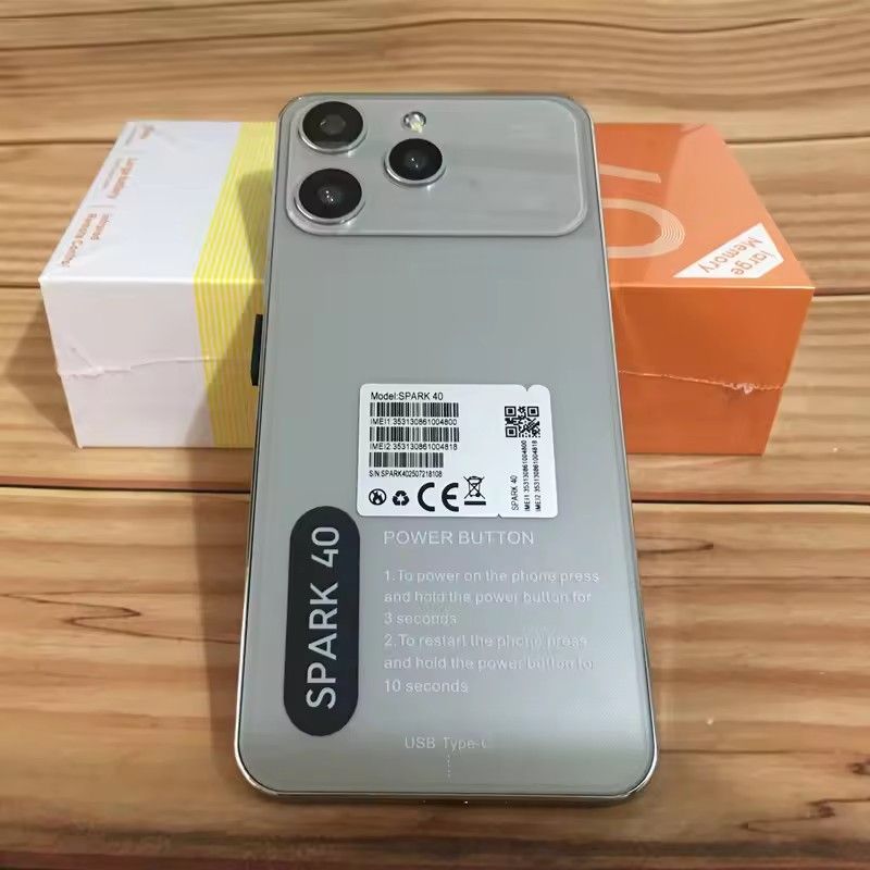 SPARK 40 Smartphone 3GB RAM 32GB ROM 6.6-Inch Cellphone Android 14 MTK6737 Quad Core 13MP+16MP Dual Camera 5000mAh Mobile Phone