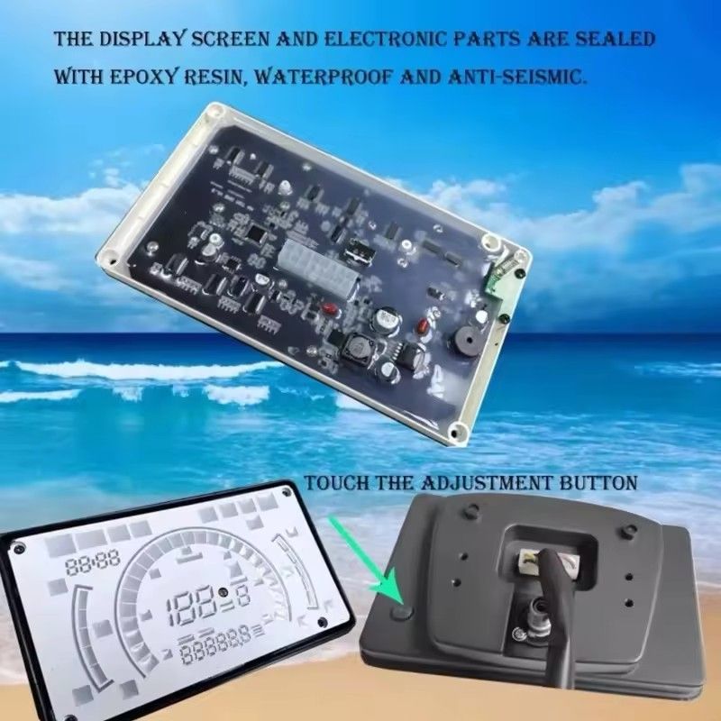 Motorcycle Digital Instrument Panel LED Tachometer 12V Speed and Mileage Display Suitable for 150 Bikes Enthusiasts