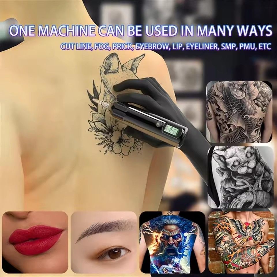 Wireless Tattoo Machine Rotaty Battery Pen Brushless Motor with 2000mAh Battery LED Digital Display For Tattoo Body Art