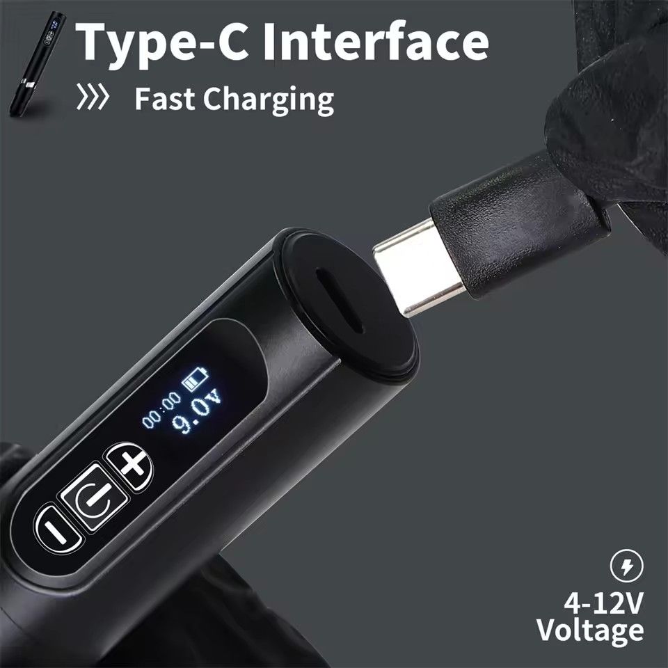 Professional Wireless PMU Tattoo Machine Electric Mute Nano Permanent Makeup Eyebrow Pen for Precision Skin Art